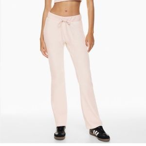 Aritzia Sunday Best Light Pink Velour Track Pants